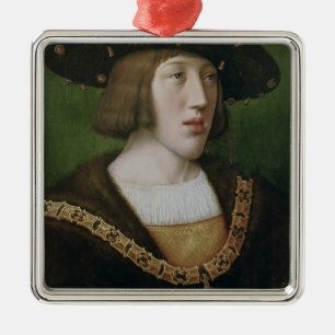 Ornamento De Metal Retrato de Charles V 1516