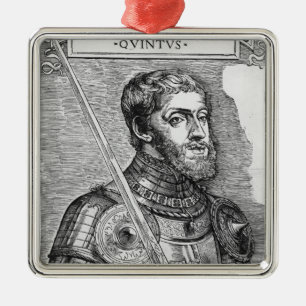 Ornamento De Metal Retrato de Charles V, imperador romano santamente