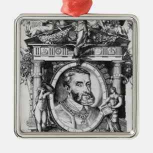 Ornamento De Metal Retrato de Charles V, imperador romano santamente