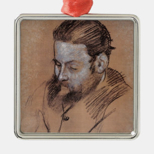 Ornamento De Metal Retrato de Edgar Degas de Diego Martelli
