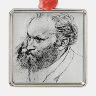 Ornamento De Metal Retrato de Edgar Degas de Edouard Manet