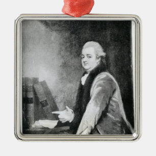 Ornamento De Metal Retrato de Edward Gibbon