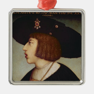 Ornamento De Metal Retrato de Ferdinand mim, imperador romano