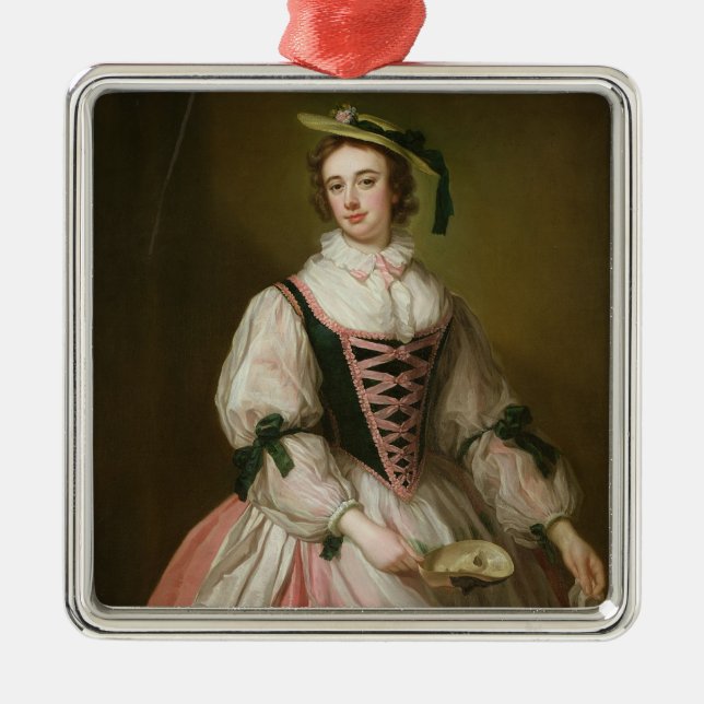 Ornamento De Metal Retrato de Frances Macartney, c.1745 (Frente)