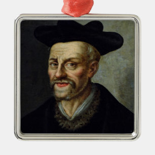 Ornamento De Metal Retrato de Francois Rabelais