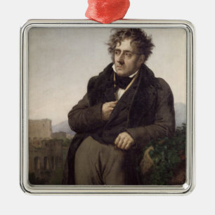 Ornamento De Metal Retrato de Francois Rene Vicomte de
