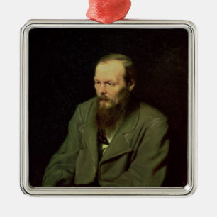 Ornamento De Metal Retrato de Fyodor Dostoyevsky 1872