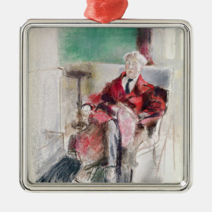 Ornamento De Metal Retrato de George Moore c.1920