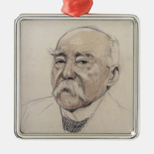 Ornamento De Metal Retrato de Georges Clemenceau