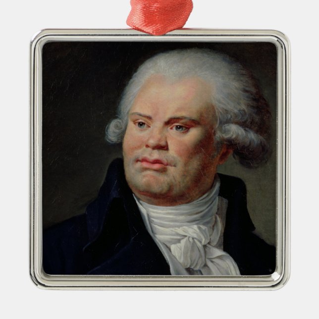 Ornamento De Metal Retrato de Georges Danton (Frente)
