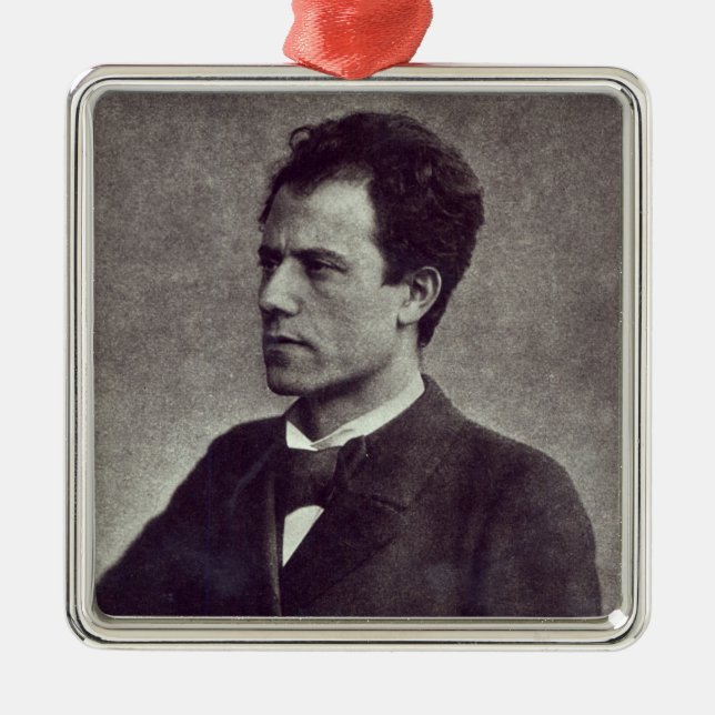 Ornamento De Metal Retrato de Gustav Mahler, 1897 (Frente)