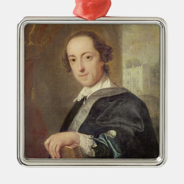 Ornamento De Metal Retrato de Horatio Walpole (Frente)