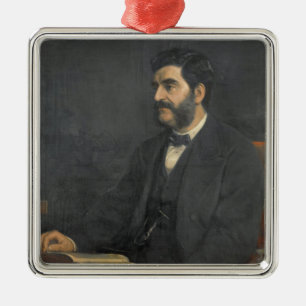 Ornamento De Metal Retrato de Hormuzd Rassam, 1869