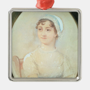 Ornamento De Metal Retrato de Jane Austen