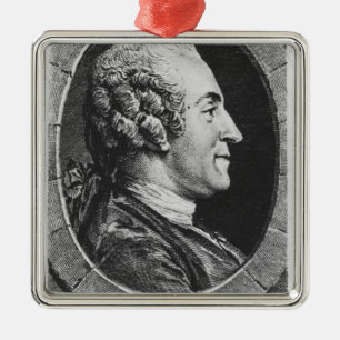 Ornamento De Metal Retrato de Jean Francois Marmontel