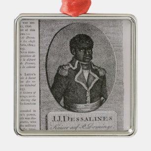 Ornamento De Metal Retrato de Jean-Jacques Dessalines