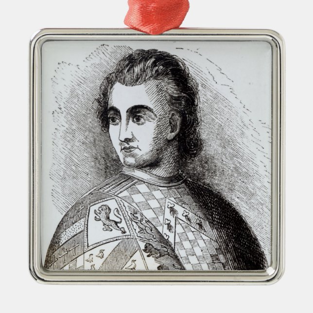 Ornamento De Metal Retrato de John Talbot (Frente)