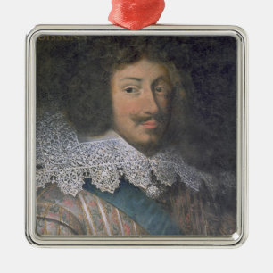 Ornamento De Metal Retrato de Louis da contagem de Bourbon de