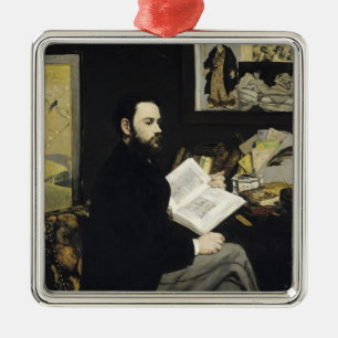 Ornamento De Metal Retrato de Manet de Emile Zola 1868