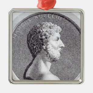 Ornamento De Metal Retrato de Marcus Aurelius