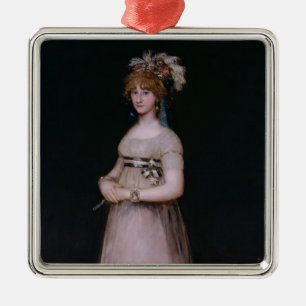 Ornamento De Metal Retrato de Maria Theresa de Bourbon y Vallabriga,