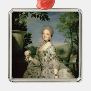 Ornamento De Metal Retrato de Marie-Louise de Bourbon