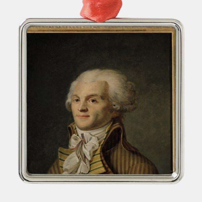 Ornamento De Metal Retrato de Maximiliano de Robespierre (Frente)