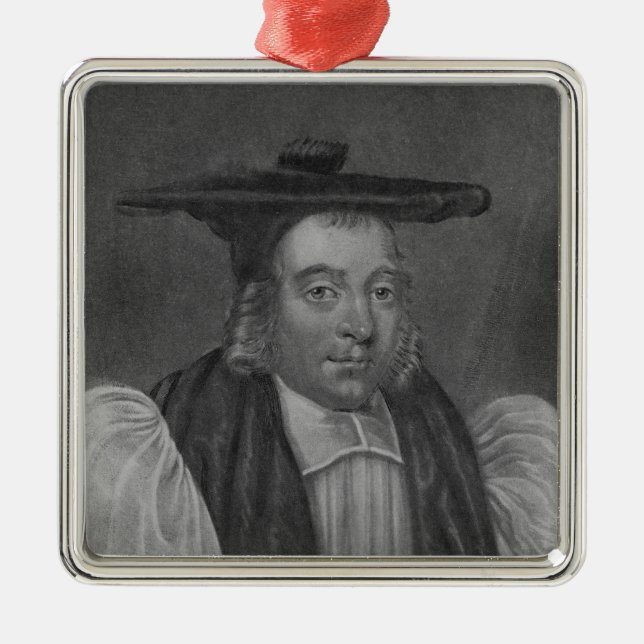 Ornamento De Metal Retrato de Nicholas Monck (Frente)