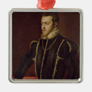 Ornamento De Metal Retrato de Philip II da espanha