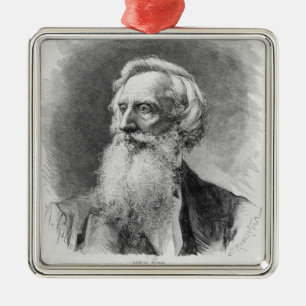 Ornamento De Metal Retrato de Samuel Morse