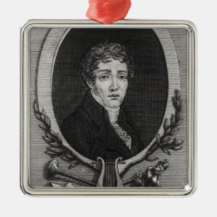 Ornamento De Metal Retrato de Sebastian-Roch Nicolas