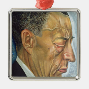 Ornamento De Metal Retrato de Sergey Rakhmaninov 1930