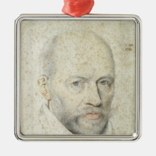 Ornamento De Metal Retrato de St. Vincent de Paul