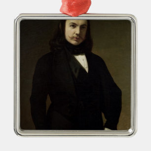 Ornamento De Metal Retrato de Theophile Gautier, 1839