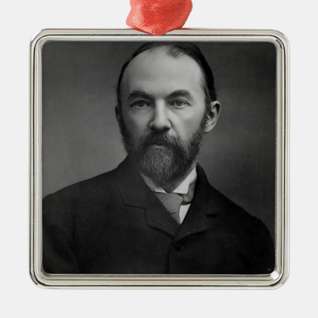 Ornamento De Metal Retrato de Thomas Hardy (Frente)