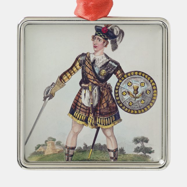 Ornamento De Metal Retrato de Thomas James Serle (Frente)