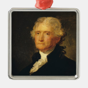Ornamento De Metal Retrato de Thomas Jefferson