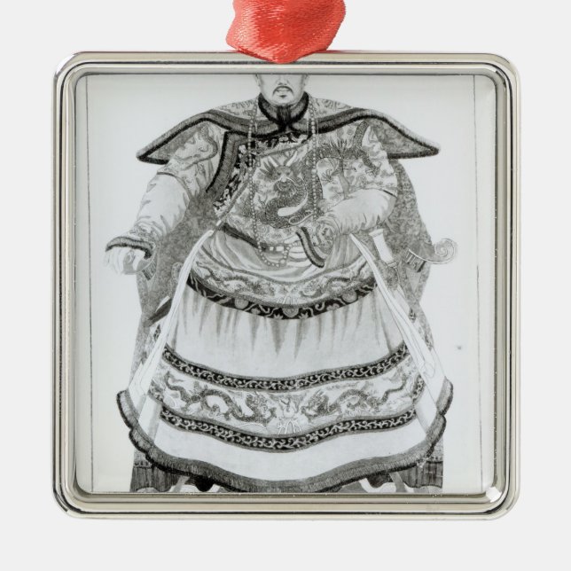 Ornamento De Metal Retrato de Tsien-Loeng (Frente)