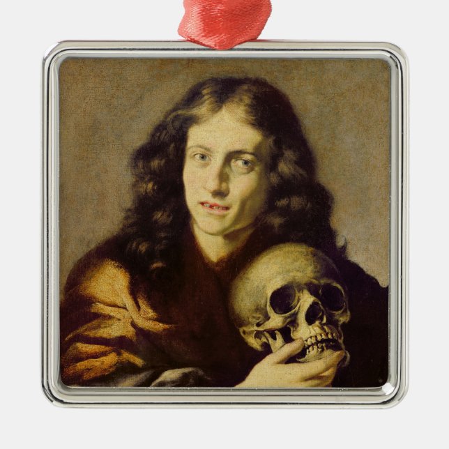 Ornamento De Metal Retrato de um homem (Frente)