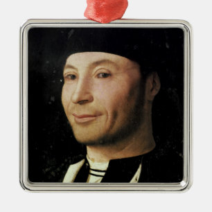 Ornamento De Metal Retrato de um homem desconhecido