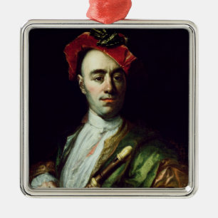 Ornamento De Metal Retrato de um jogador de registrador