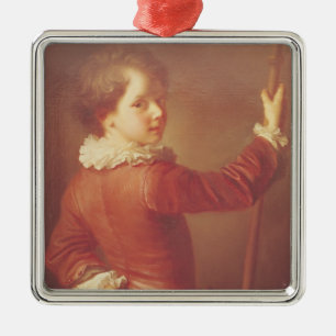 Ornamento De Metal Retrato de um peregrino novo, 1725