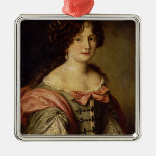 Ornamento De Metal Retrato de uma jovem senhora