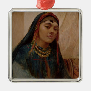 Ornamento De Metal Retrato de uma menina do Oriente Médio, c.1859