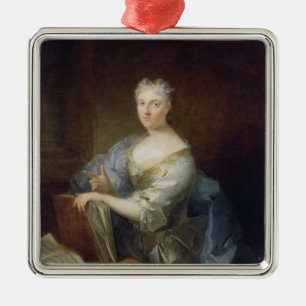 Ornamento De Metal Retrato do cantor Marie-Louise Desmatins