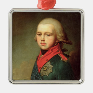 Ornamento De Metal Retrato do duque grande Konstantin Pavlovich