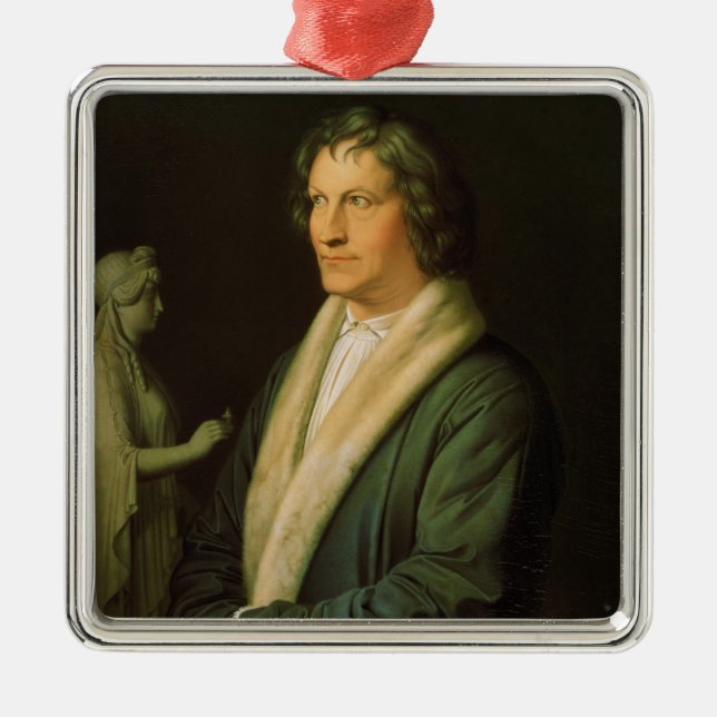 Ornamento De Metal Retrato do escultor Bertel Thorvaldsen (Frente)