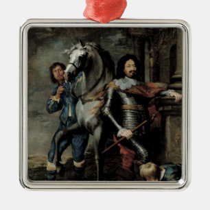 Ornamento De Metal Retrato do general Ottavio Piccolomini