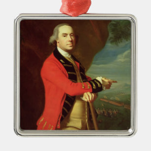 Ornamento De Metal Retrato do general Thomas Gage, c.1768 (óleo no C