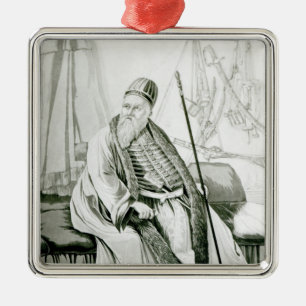 Ornamento De Metal Retrato do Pasha de Ali de Yannina